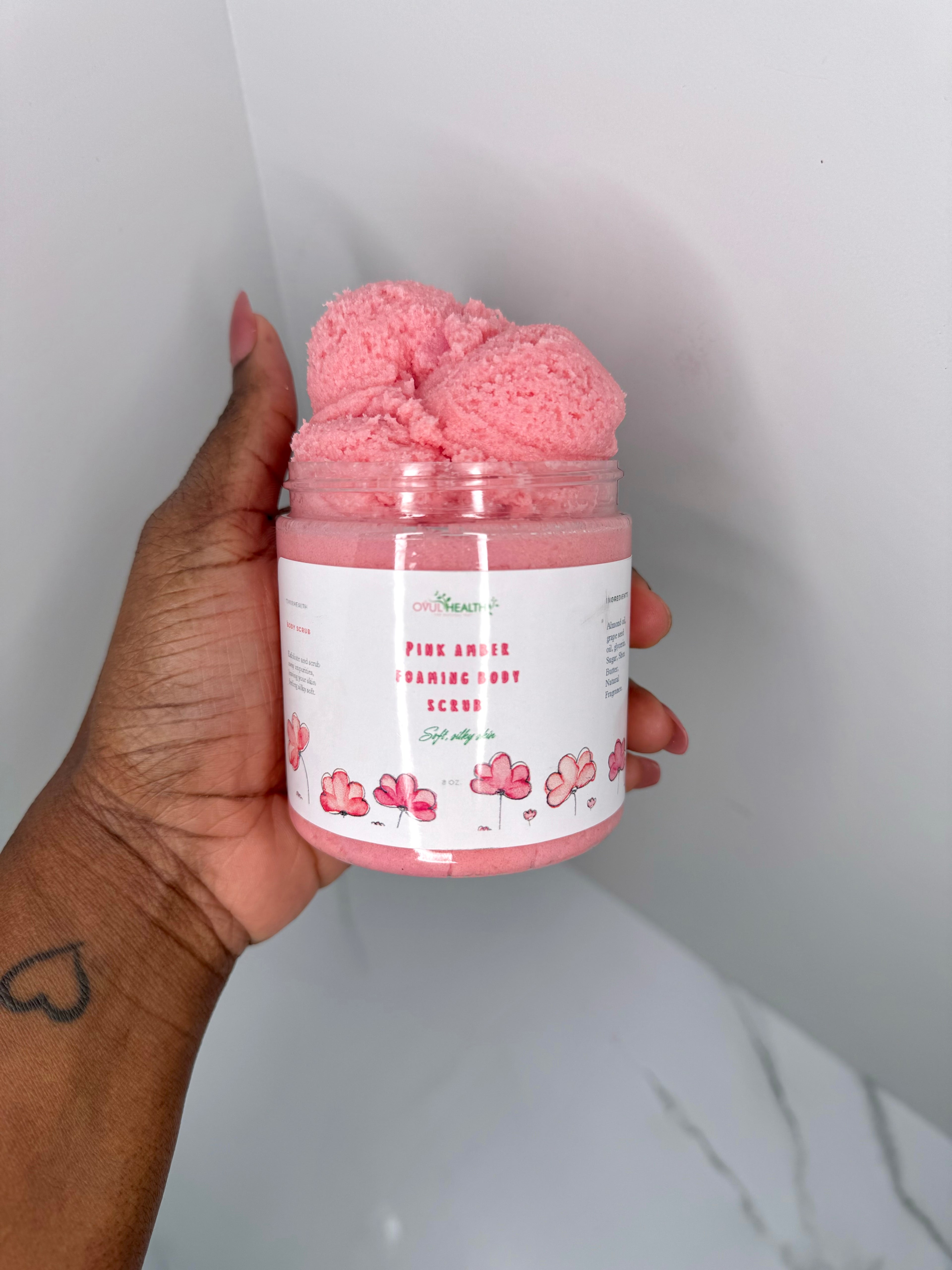Pink Amber Foaming Scrub