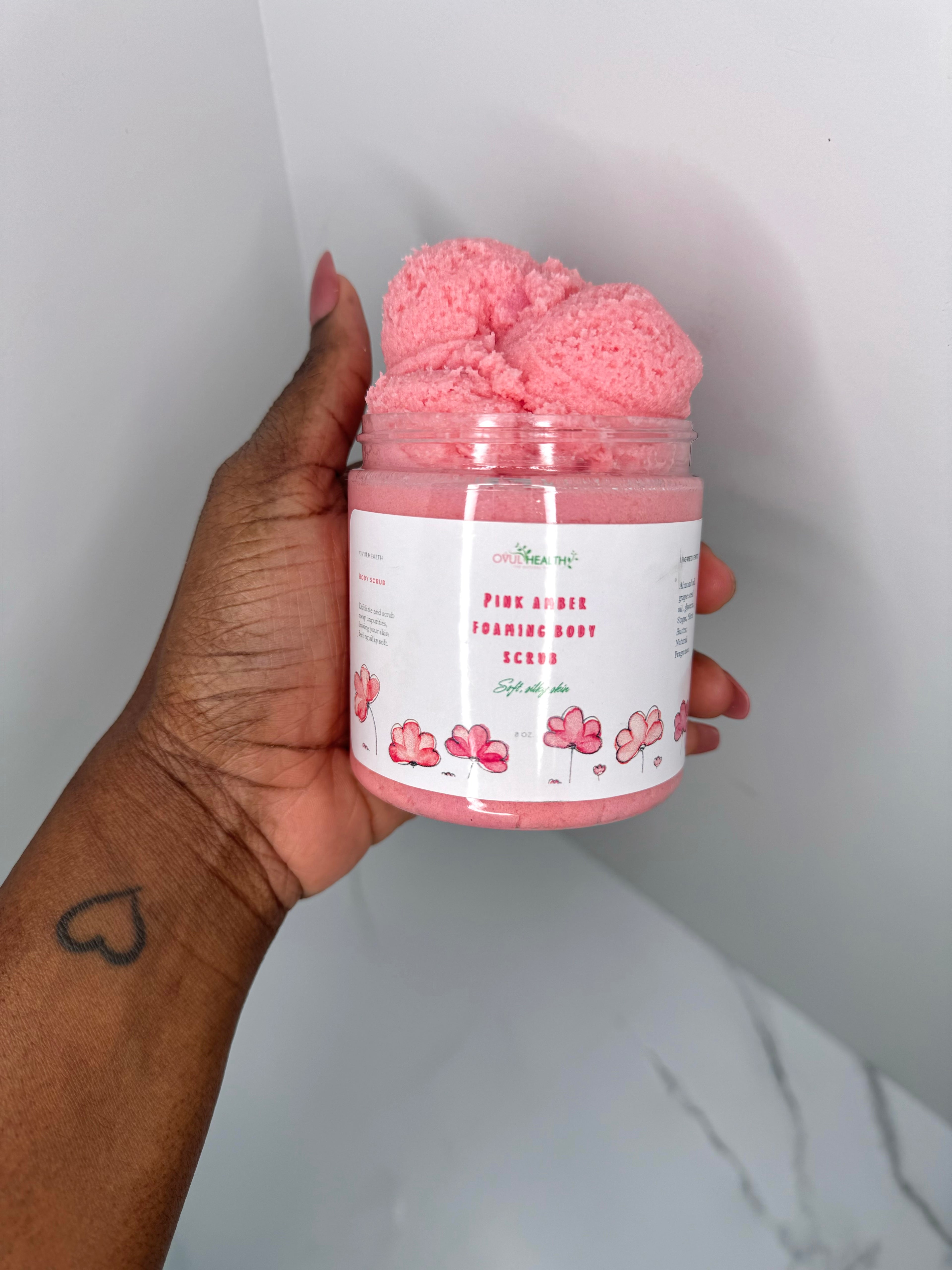 Pink Amber Foaming Scrub