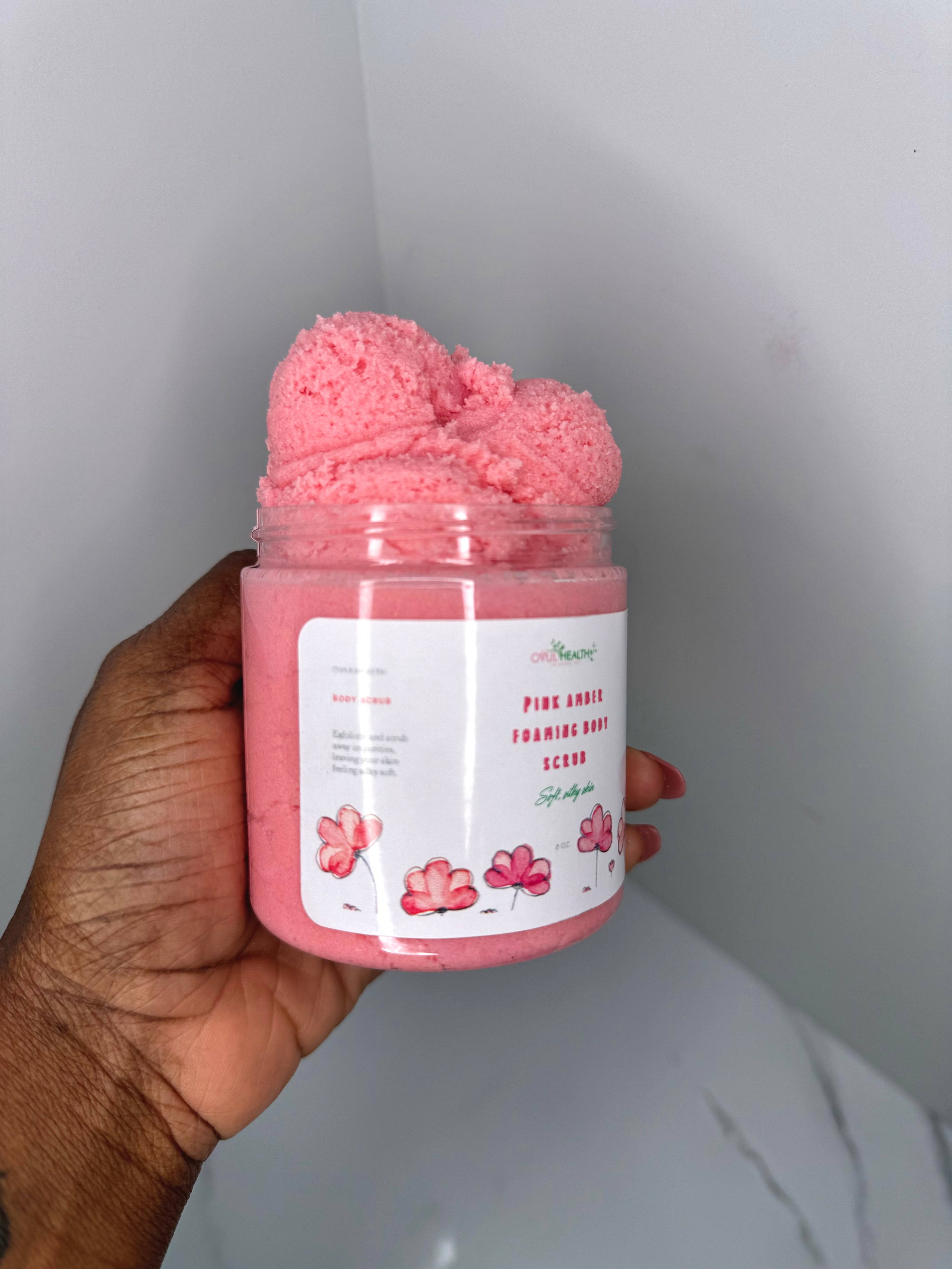 Pink Amber Foaming Scrub