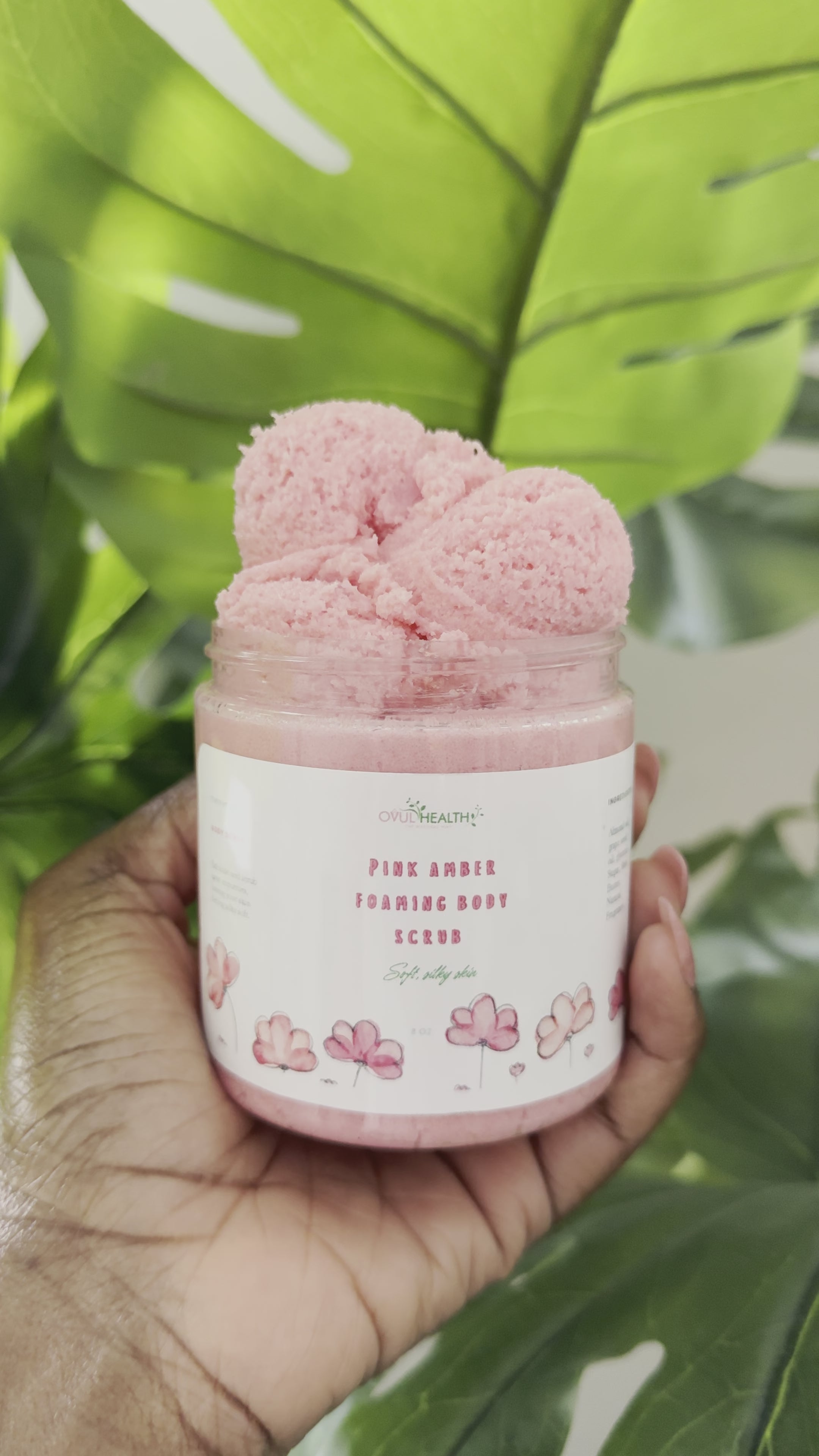 Pink Amber Foaming Scrub